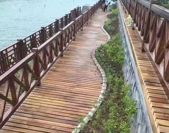 防腐木欄桿